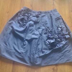 Joe Fresh Navy Blue Skirt with lots of ribbon bows! Size 4